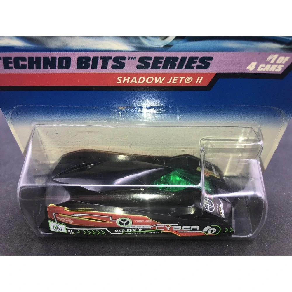 Hot Wheels Techno Bits Lot of 2 Diecast Shadow Jet II & Power Pistons 689 & 690